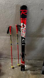 Sci Eossignol 140cm + bastoncini LEKI 105cm