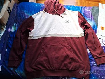 Felpa Newport Bay bordeaux bianco griglio mis. XXL