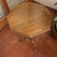 Sgabello da ornamento in legno antico