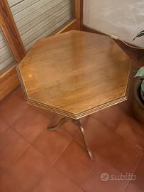 Sgabello da ornamento in legno antico