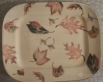 Piatto / Vassoio rettangolare in ceramica