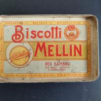 Scatola biscotti Mellin anni 50