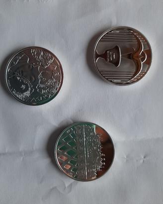 3 monete Argento Giubileo A.D. Iubilaeum