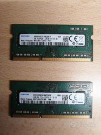 RAM Laptop 8GB (2X4GB) Samsung DDR3L 1600MHz