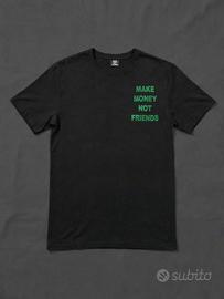 T-shirt Nera M Make Money Not Friends