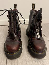 STIVALE SINCLAIR DR MARTENS CHERRY RED