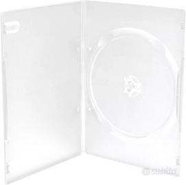 Custodia/cover dvd slim trasparente - 25 pezzi