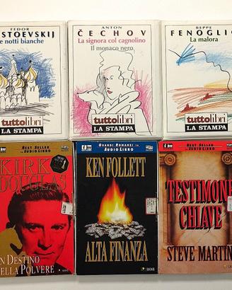Audiolibri in italiano Lotto 6 Audio Cassette