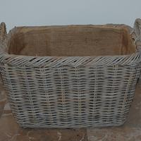 cesta cesto contenitore portalegna giunco vimini