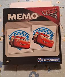 Gioco memory con tessere di Cars