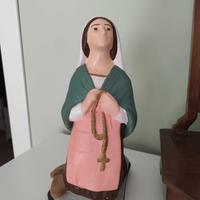 Statuetta in gesso "Bernadette"