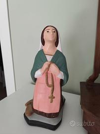 Statuetta in gesso "Bernadette"