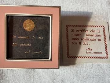moneta oro 8 KT Messico 1865 "messicanino"