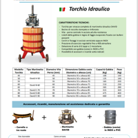 Torchio idraulico BCM