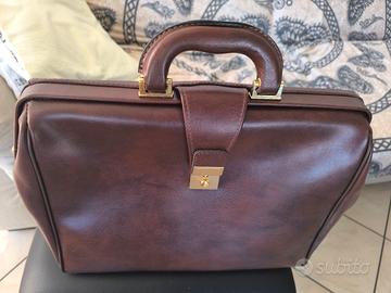 borsa dottore medico vera pelle