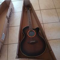 Chitarra acustica Yamaha con amplificatore