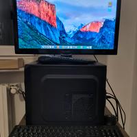 pc hackintosh computer più stampante  