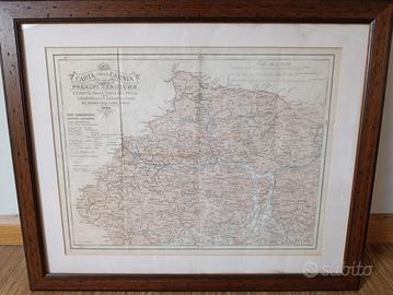 mappa della carnia del 1889