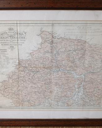mappa della carnia del 1889