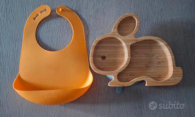 set pappa piattino kokokids e bavaglino avent