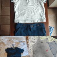 set lotto 8 capi bambino estivi cm 86 18/24 mesi