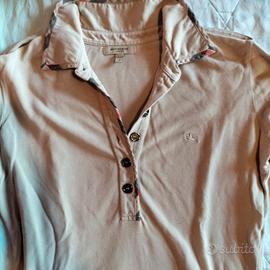 polo Burberry in cotone usata poco taglia S