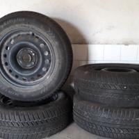 4 Gomme invernali + 4cerchi in acciaio