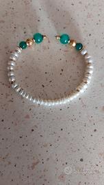 Bracciale oro e perle