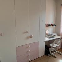 CAMERETTA COMPLETA COMPONIBILE BAMBINA PIANCA