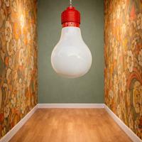 Lampadario vintage a forma di maxi lampadina