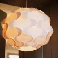 Coppia 3ampadarii a soffitto Ikea colore bianco