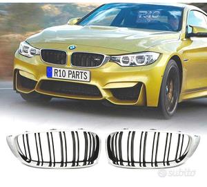 GRIGLIE BMW F32 F33 F36 LOOK M4 NERO CROMATO