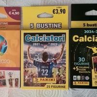 Lotto scatole figurine calciatori panini