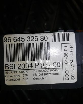 Centralina bsi CITROEN C3 1400cc HDI del 2008