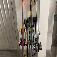 3 paia di sci completi di racchette