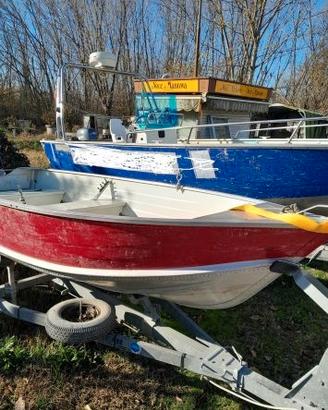 CANADIAN 370 + JOHNSON 15hp, e CARRELLO stradale