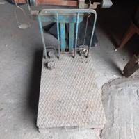 Vecchia bilancia con pesi