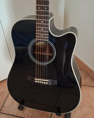 chitarra acustica GUILD D140ce black elettrificata