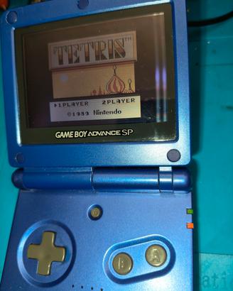 Nintendo GBA SP blu elettrico