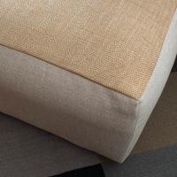 Pouf poggiapiedi divano bianco giallo