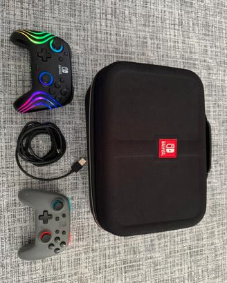 Valigetta Nintendo,cavo e 2 Joystick.