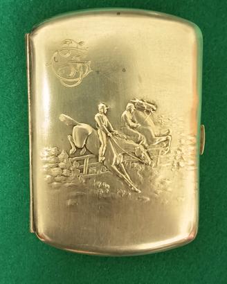PORTASIGARETTE ARGENTO VINTAGE 