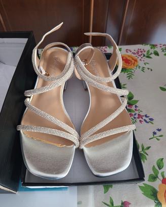 Sandali eleganti argento