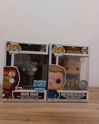 Iron Man 1571, Wade Wilson 1470 - Funko Pop Marvel