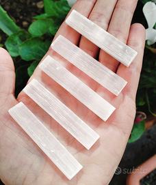 5 bacchette in Selenite 5 cm