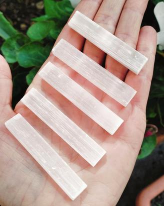 5 bacchette in Selenite 5 cm