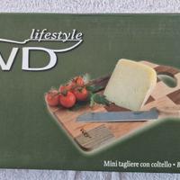 MINI TAGLIERE CON COLTELLO