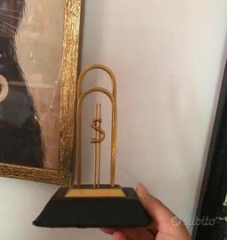Fermalibro Vintage Art Deco Simbolo Dollaro