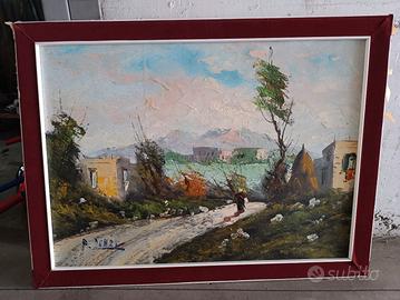 Paesaggio dipinto a mano 