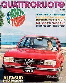 Rivista Quattroruote ottobre 1972